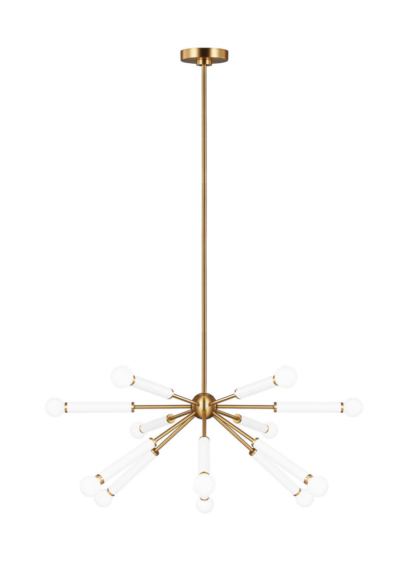 Visual Comfort Studio - KSC10612BBSGW - 12 Light Chandelier - Monroe - Burnished Brass