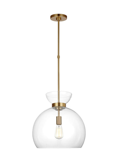 Visual Comfort Studio - KSP1021BBSCG - One Light Pendant - Londyn - Burnished Brass with Clear Glass