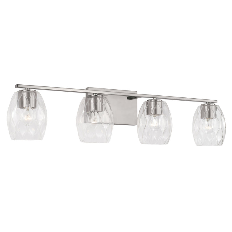 Capital Lighting - 145341BN-525 - Four Light Vanity - Lucas - Brushed Nickel