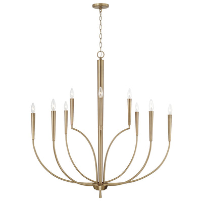 Capital Lighting - 445901AD - Ten Light Chandelier - Holden - Aged Brass