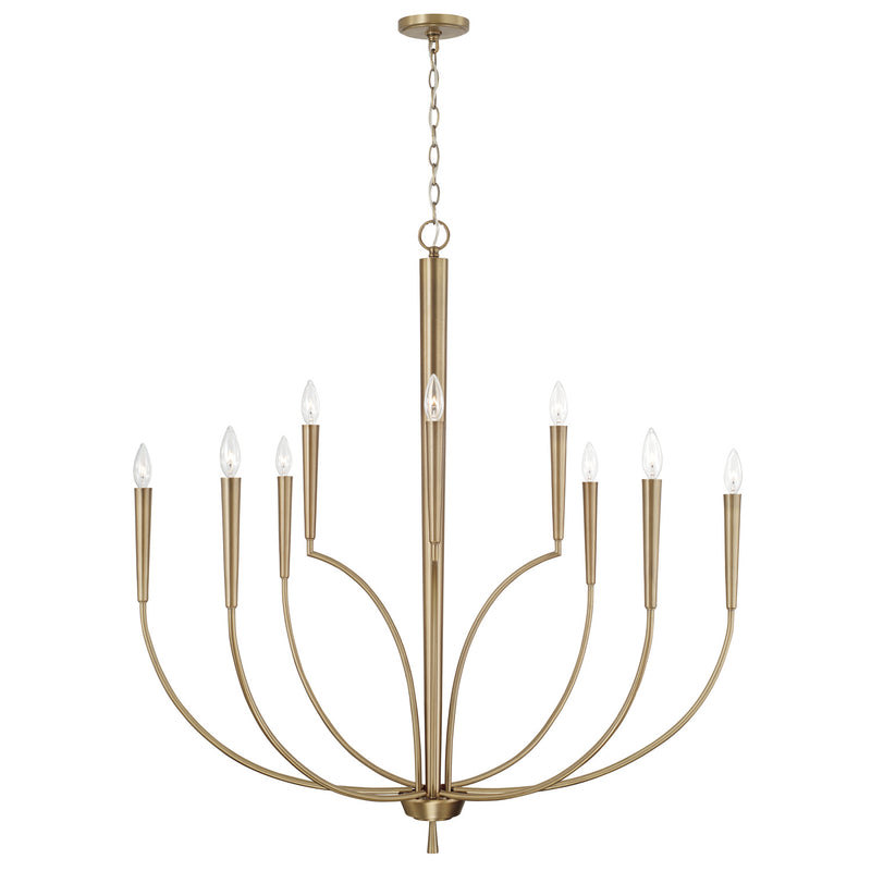 Capital Lighting - 445901AD - Ten Light Chandelier - Holden - Aged Brass