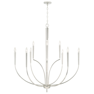 Capital Lighting - 445901PN - Ten Light Chandelier - Holden - Polished Nickel