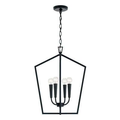 Capital Lighting - 545941MB - Four Light Foyer Pendant - Holden - Matte Black