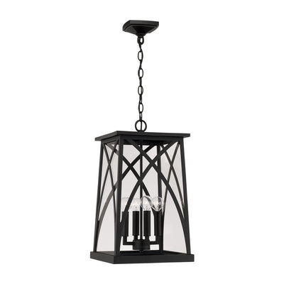 Capital Lighting - 946542BK - Four Light Outdoor Hanging Lantern - Marshall - Black