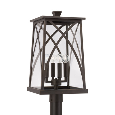 Capital Lighting - 946543OZ - Four Light Outdoor Post Lantern - Marshall - Oiled Bronze