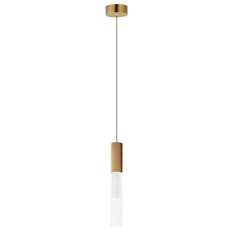 ET2 - E11011-144GLD - LED Pendant - Reeds - Gold