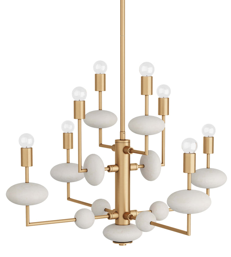 Arteriors-Vista Chandelier-Antique Brass