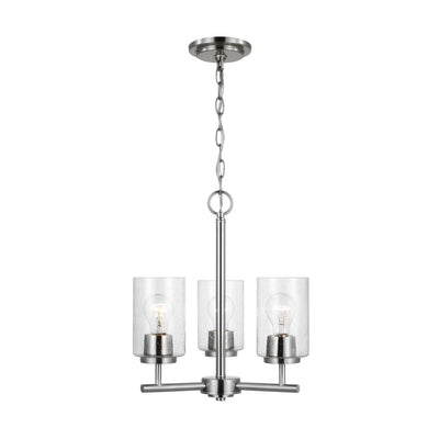 Generation Lighting. - 31170-962 - Three Light Chandelier - Oslo - Brushed Nickel