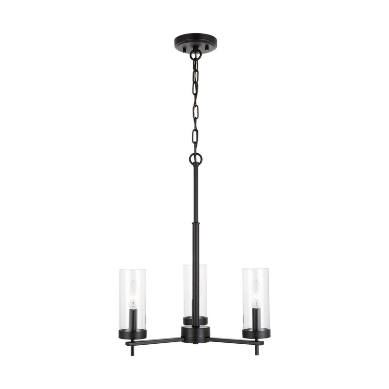 Visual Comfort Studio - 3190303EN-112 - Three Light Chandelier - Zire - Midnight Black