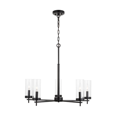 Visual Comfort Studio - 3190305-112 - Five Light Chandelier - Zire - Midnight Black