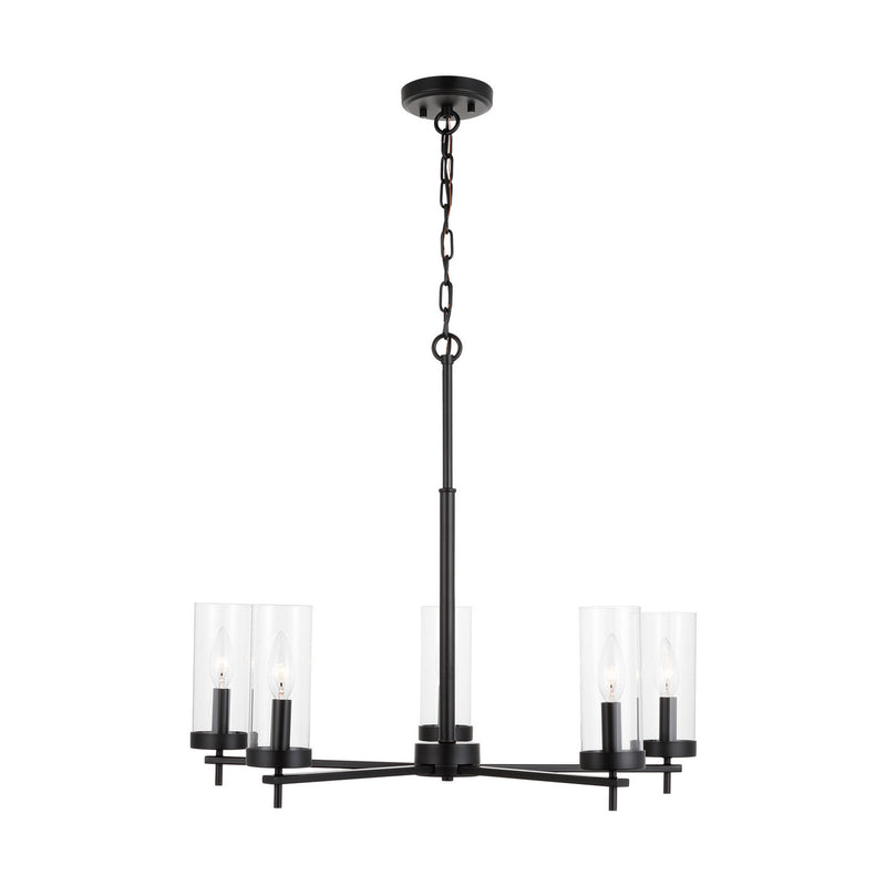 Visual Comfort Studio - 3190305EN-112 - Five Light Chandelier - Zire - Midnight Black