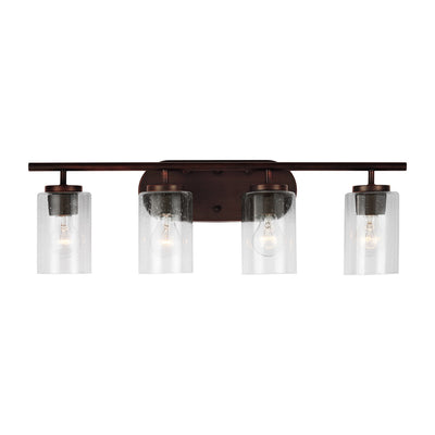 Generation Lighting. - 41173-710 - Four Light Wall / Bath - Oslo - Bronze