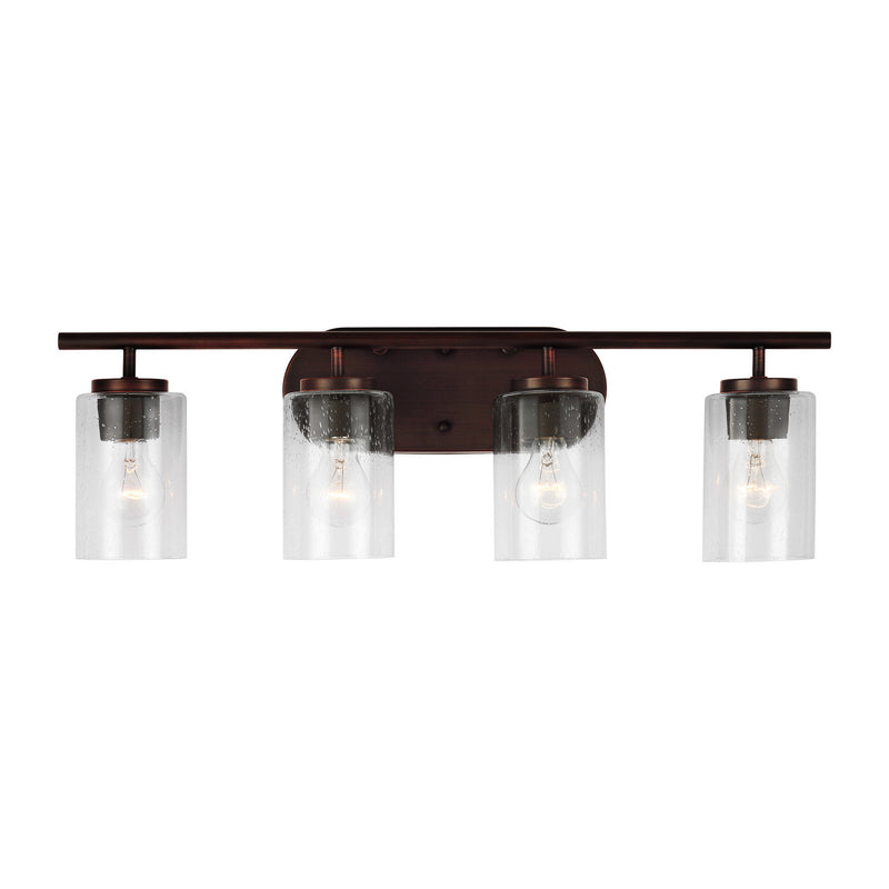 Generation Lighting. - 41173-710 - Four Light Wall / Bath - Oslo - Bronze