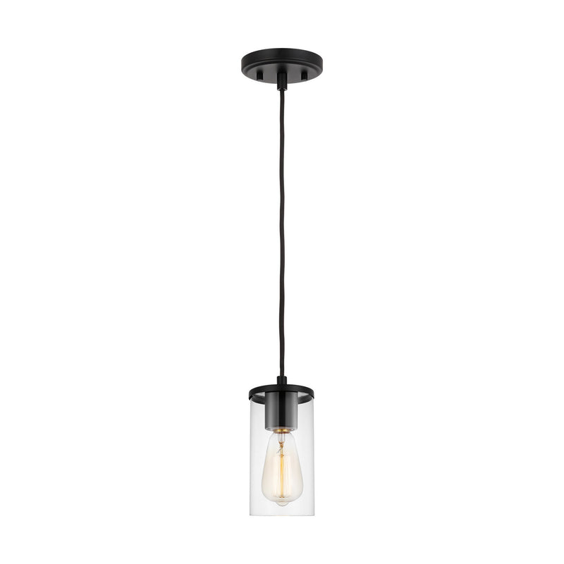 Visual Comfort Studio - 6190301-112 - One Light Mini-Pendant - Zire - Midnight Black