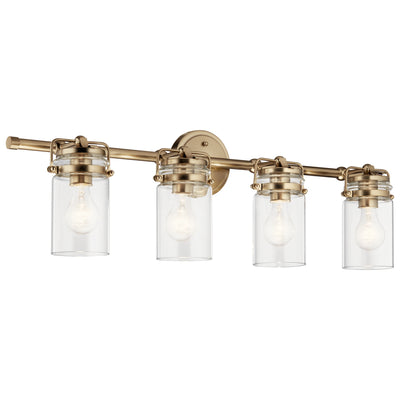 Kichler - 45690CPZ - Four Light Bath - Brinley - Champagne Bronze