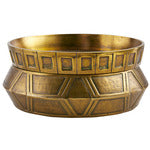 Arteriors-Millenia Stacked Centerpiece-Antique Brass