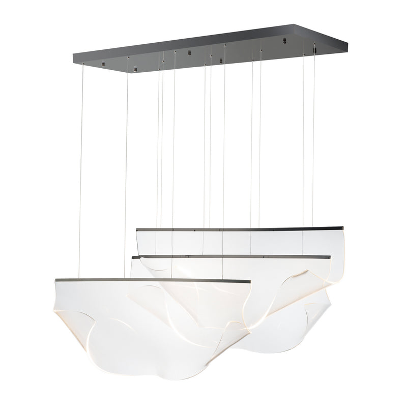 ET2 - E24873-133BGM - LED Pendant - Rinkle - Brushed Gunmetal