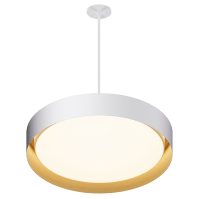 ET2 - E51015-WTGLD - LED Pendant - Echo - White/Gold