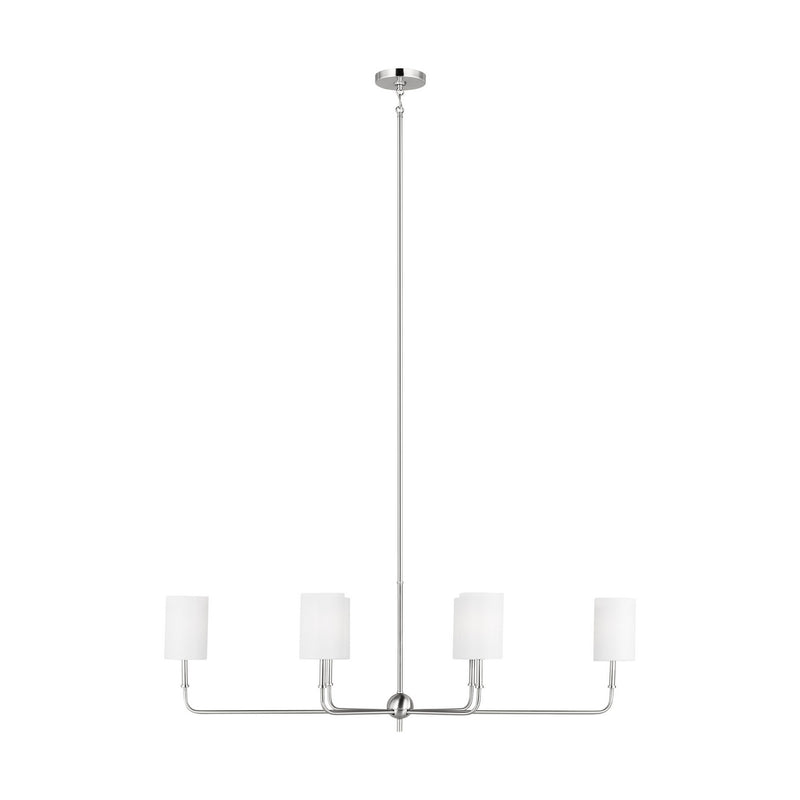 Visual Comfort Studio - 3609306-962 - Six Light Chandelier - Foxdale - Brushed Nickel