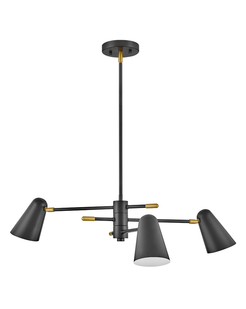 Lark - 83543BK - LED Chandelier - Birdie - Black