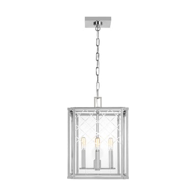 Visual Comfort Studio - AC1134PN - Four Light Pendant - Erro - Polished Nickel