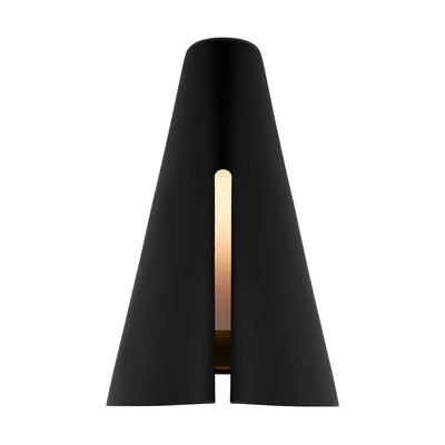 Visual Comfort Studio - KW1141MBKBBS-L1 - LED Wall Sconce - Cambre - Midnight Black and Burnished Brass