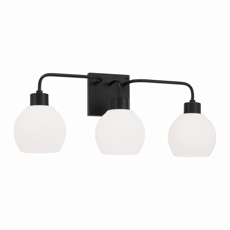 Capital Lighting - 120031MB-540 - Three Light Vanity - Tanner - Matte Black