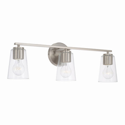 Capital Lighting - 148631BN-537 - Three Light Vanity - Portman - Brushed Nickel