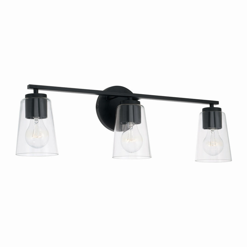 Capital Lighting - 148631MB-537 - Three Light Vanity - Portman - Matte Black