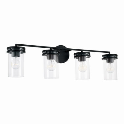 Capital Lighting - 148741MB-539 - Four Light Vanity - Fuller - Matte Black