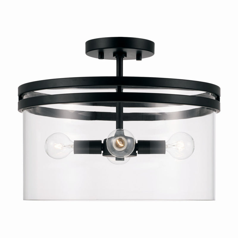 Capital Lighting - 248741MB - Four Light Semi-Flush Mount - Fuller - Matte Black