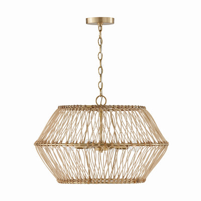 Capital Lighting - 344142MA - Four Light Pendant - Wren - Matte Brass