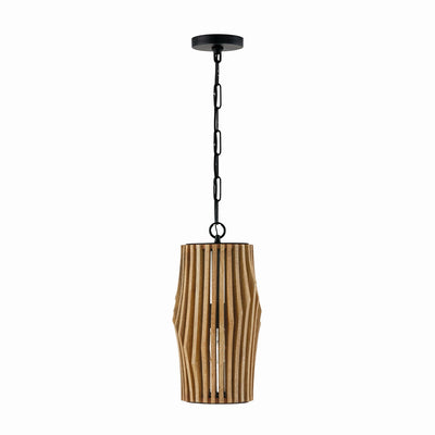 Capital Lighting - 344613WK - One Light Pendant - Archer - Light Wood and Matte Black