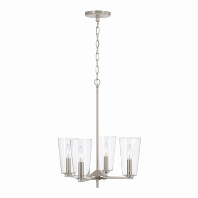 Capital Lighting - 348641BN-538 - Four Light Pendant - Portman - Brushed Nickel