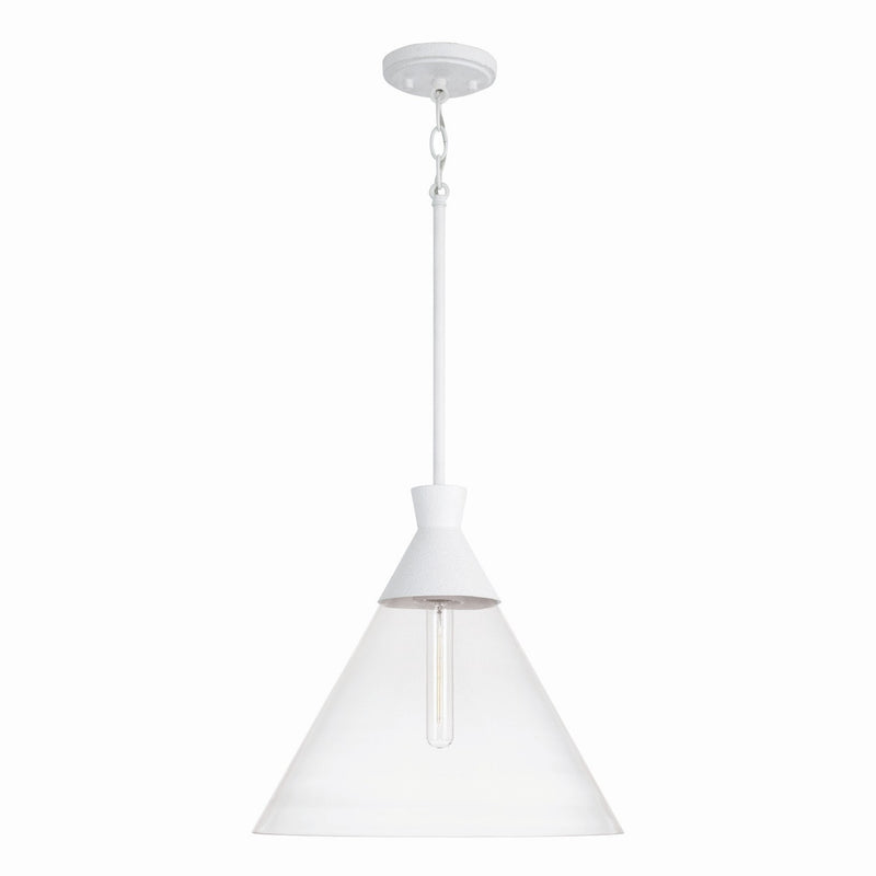 Capital Lighting - 350311XW - One Light Pendant - Paloma - Textured White