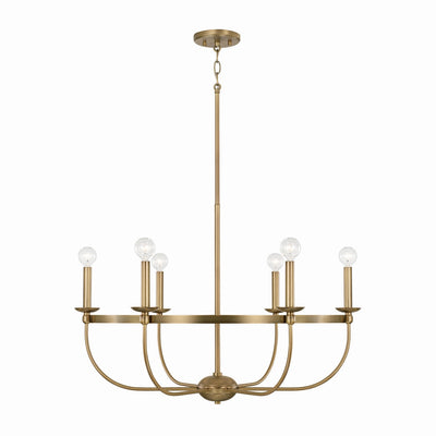 Capital Lighting - 425161AD - Six Light Chandelier - Rylann - Aged Brass