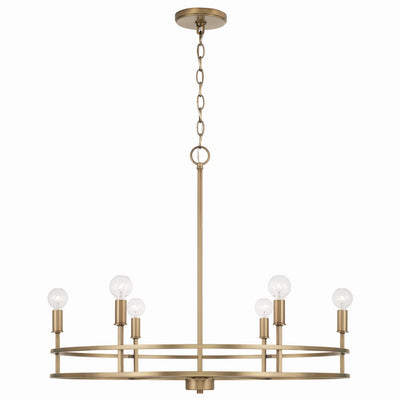 Capital Lighting - 448761AD - Six Light Chandelier - Fuller - Aged Brass