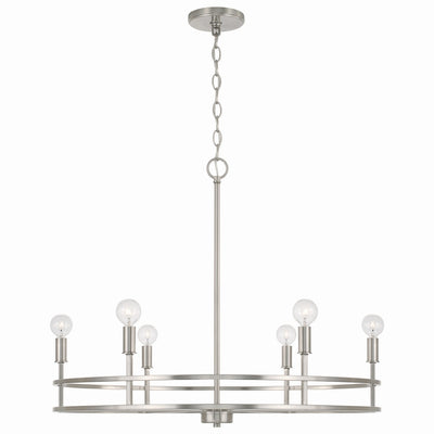 Capital Lighting - 448761BN - Six Light Chandelier - Fuller - Brushed Nickel