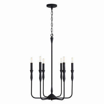 Capital Lighting - 450361XK - Six Light Chandelier - Paloma - Textured Black