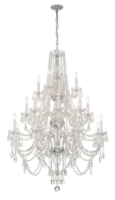 Crystorama - 1157-CH-CL-MWP - 20 Light Chandelier - Traditional Crystal - Polished Chrome