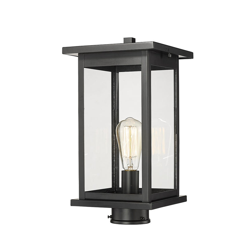 Millennium - 4124-PBK - One Light Outdoor Post Lantern - Bowton - Powder Coat Black