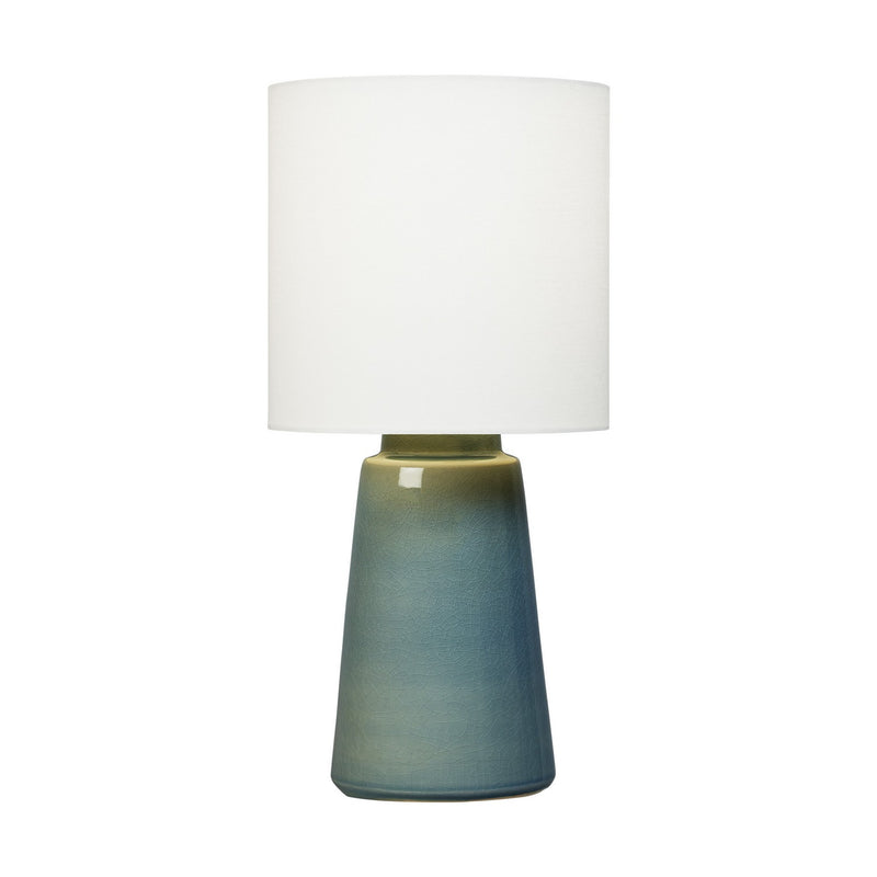 Visual Comfort Studio - BT1061BAC1 - One Light Table Lamp - Vessel - Blue Anglia Crackle