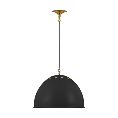 Visual Comfort Studio - TP1171MBKBBS - One Light Pendant - Robbie - Midnight Black