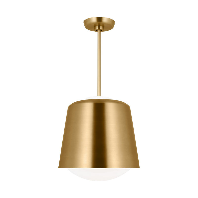 Visual Comfort Studio - KSP1141BBS - One Light Pendant - Draper - Burnished Brass