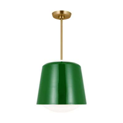 Visual Comfort Studio - KSP1141GRN - One Light Pendant - Draper - Green