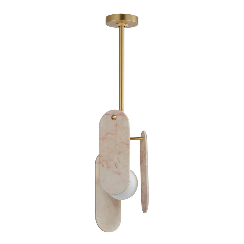 Studio M - SM24811RJNAB - LED Pendant - Megalith - Stone - Natural Aged Brass