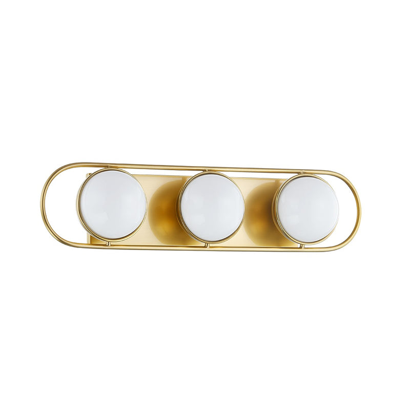 Mitzi - H783303-AGB - Three Light Bath Sconce - Amy - Aged Brass