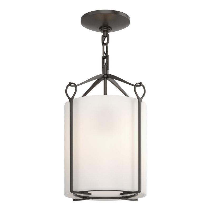 Hubbardton Forge - 121140-SKT-14-GG0137 - One Light Semi-Flush Mount - Bow - Oil Rubbed Bronze