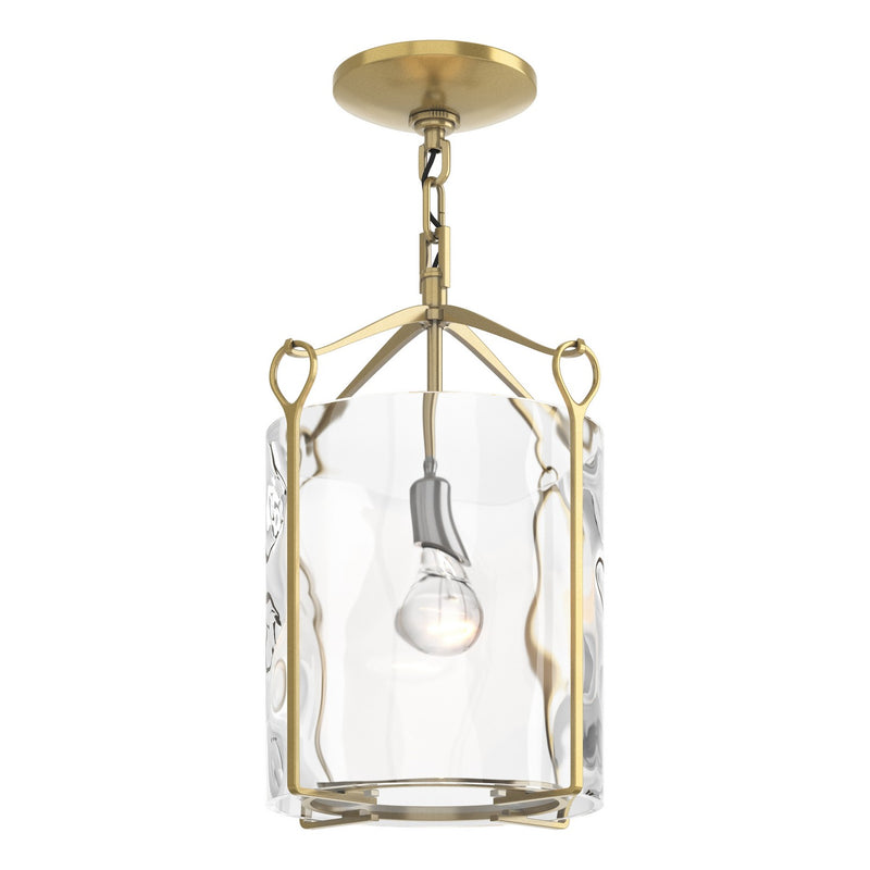 Hubbardton Forge - 121140-SKT-86-LL0137 - One Light Semi-Flush Mount - Bow - Modern Brass