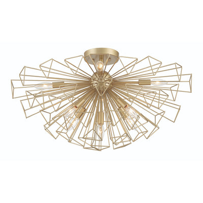 Eurofase - 46762-023 - Nine Light Semi-Flush Mount - Dendelio - Gold